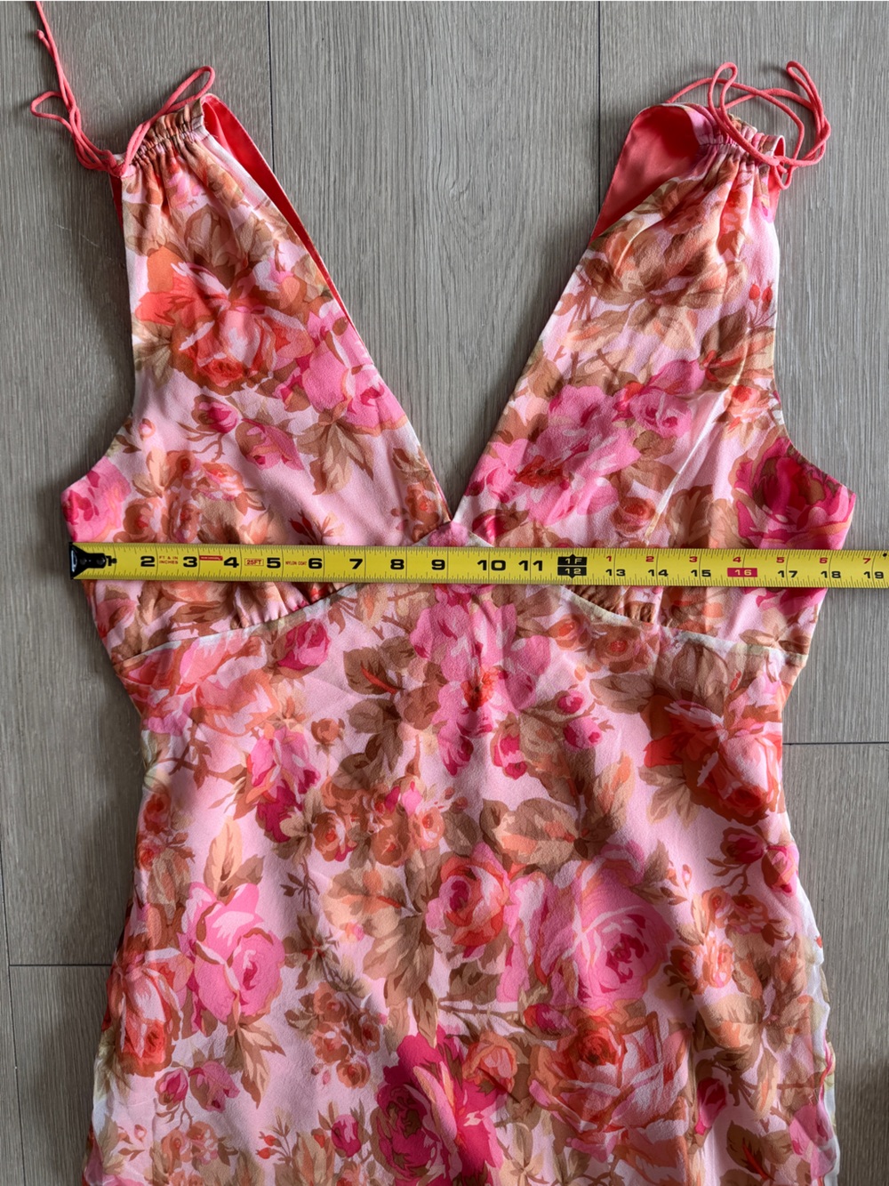 Laundry by Shelli Segal Floral Pink V-Neck Slip Dress - Picture 2 of 9